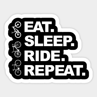 Eat Sleep RIDE Repeat Sticker